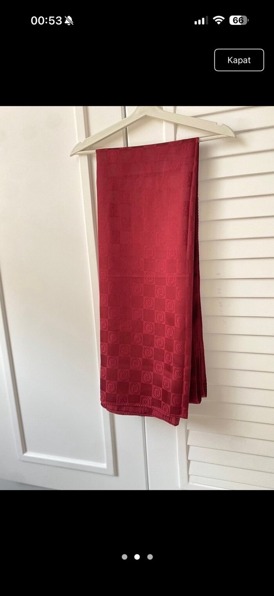 Bordo vakko şal - Görsel 2
