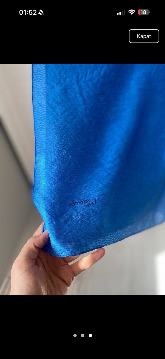 Armine Mavi şal - Görsel 3