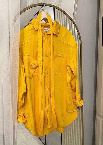 İpekyol Sarı Mini Kadın Trençkot - Görsel 6