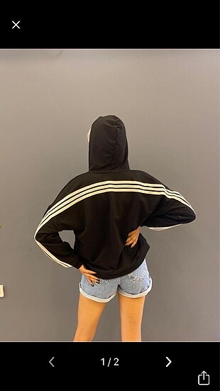 Siyah Adidas Hırka