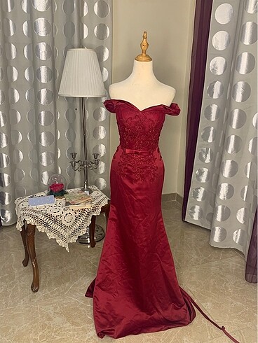 Diğer Bordo elbise