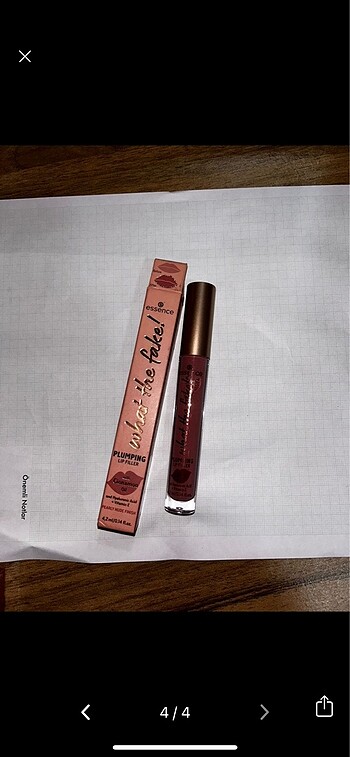 Beden pembe Renk essence what the fake cinnamon lipgloss