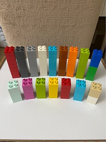  Beden Lego duplo kare tuğlalar