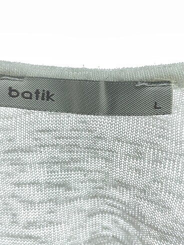 l Beden beyaz Renk Batik Bluz %70 İndirimli.