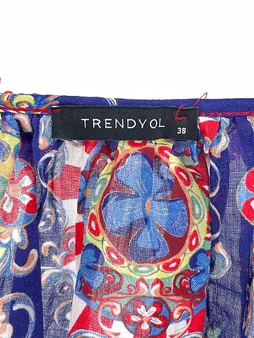 38 Beden kırmızı Renk Trendyol & Milla Uzun Elbise %70 İndirimli.