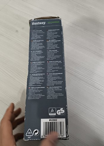 Bestway Hava Pompası 30 cm Siyah - Görsel 2