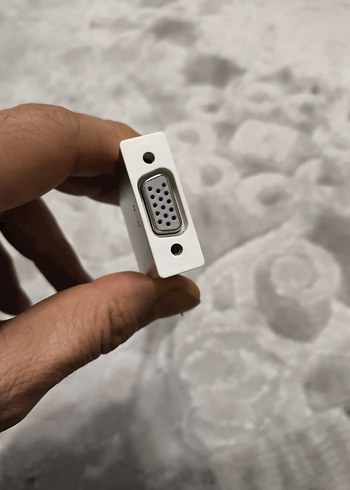 Gri Power Bank Adaptörü VGA type c - Görsel 2