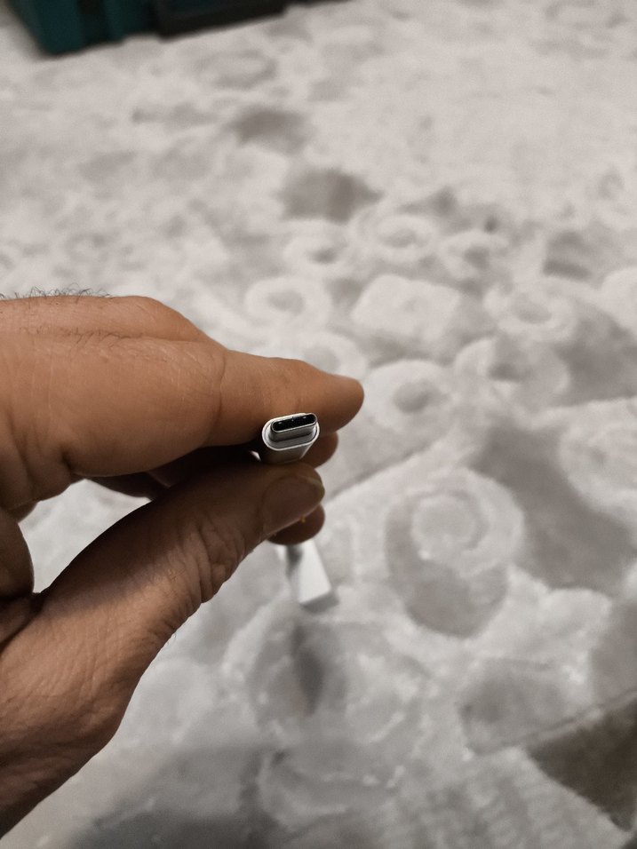 Gri Power Bank Adaptörü VGA type c - Görsel 3