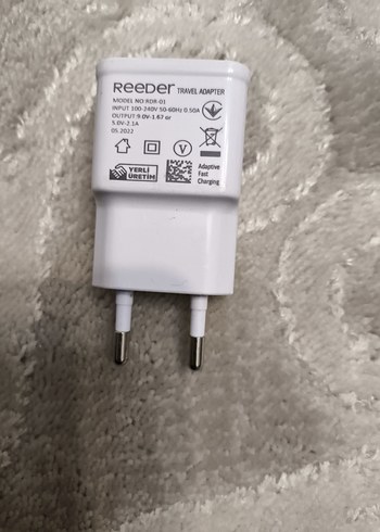 Reeder Beyaz Telefon Şarj Adaptörü - Görsel 2