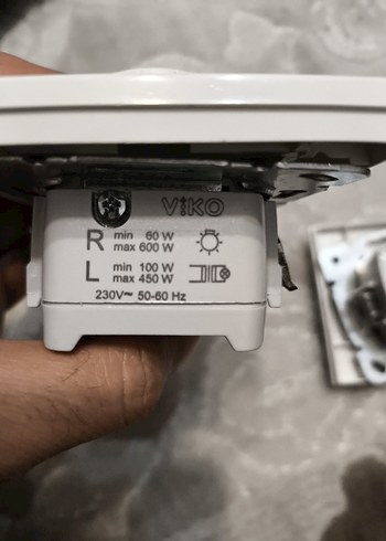 Viko Beyaz Gri Dimmer Anahtarlar - Görsel 5