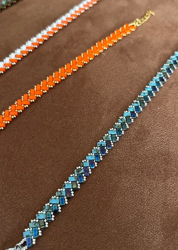 Renkli Yılan Desenli Boncuklu Bohem Bileklik - Görsel 2