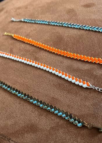 Renkli Yılan Desenli Boncuklu Bohem Bileklik - Görsel 4