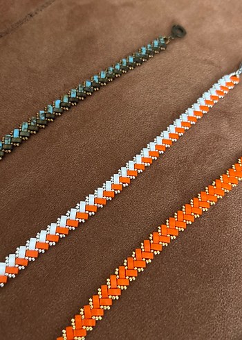 Renkli Yılan Desenli Boncuklu Bohem Bileklik - Görsel 3