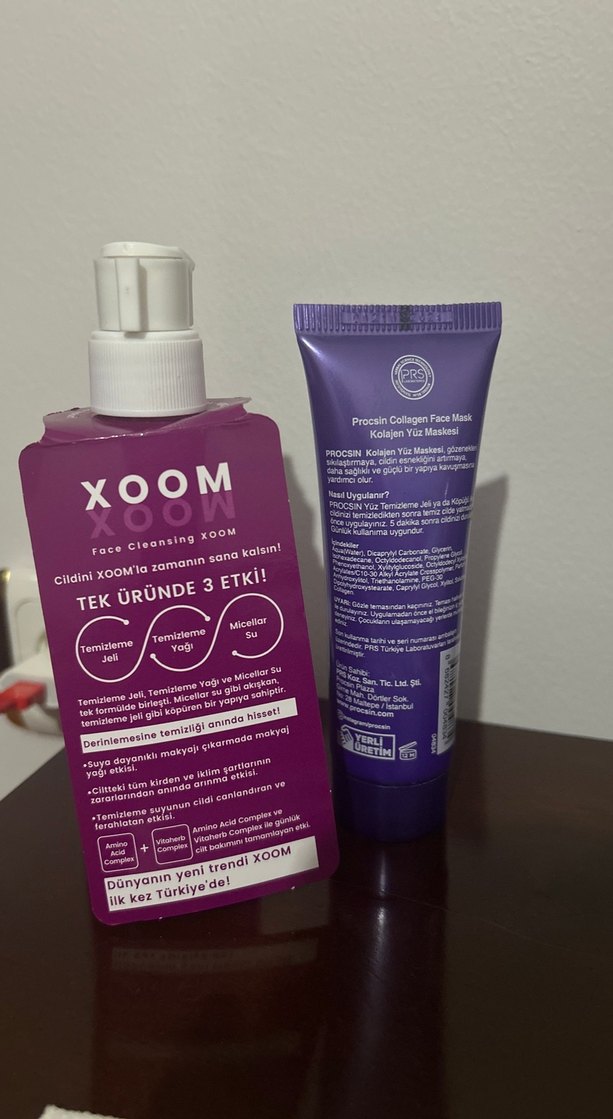 Procsin Kollajen Yüz Maskesi ve Xoom Yüz Temizleyici - Görsel 2