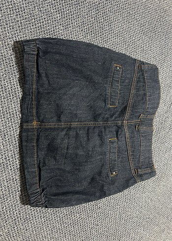 Diğer Koyu lacivert jean Mini etek