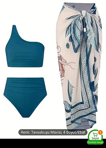 3 parça bikini takımı