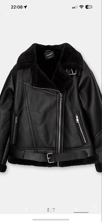 Pull&bear astar detaylı suni deri ceket