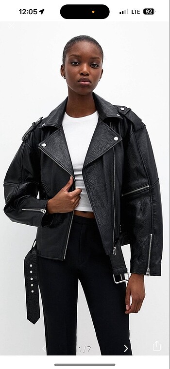 Pull&bear 0 orijinal deri ceket
