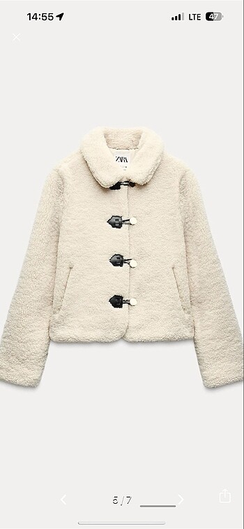 Zara suni yünlü ceket