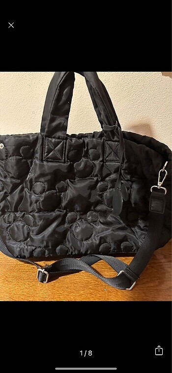 Siyah mickey collection zara çanta