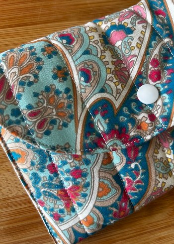 Bohem Çok Renkli Baskılı Kadın Cüzdanı - Görsel 5