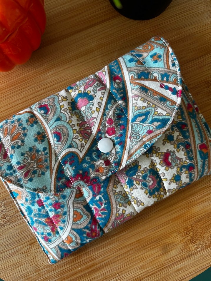 Bohem Çok Renkli Baskılı Kadın Cüzdanı - Görsel 2