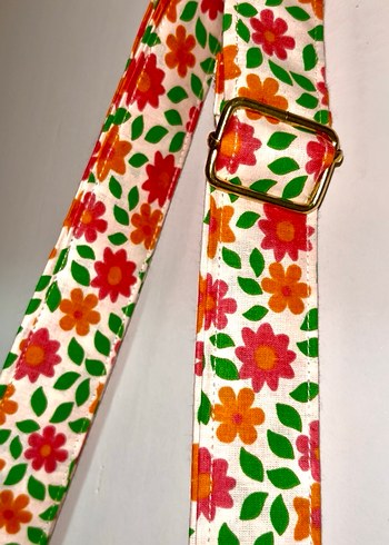 Çiçek Desenli Fermuarlı Bohem Kadın Çantası - Görsel 4