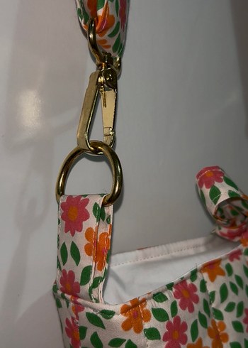 Çiçek Desenli Fermuarlı Bohem Kadın Çantası - Görsel 9