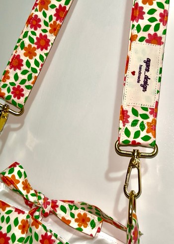 Çiçek Desenli Fermuarlı Bohem Kadın Çantası - Görsel 3