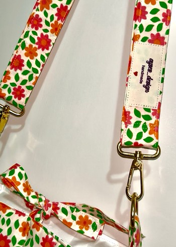 Çiçek Desenli Fermuarlı Bohem Kadın Çantası - Görsel 8
