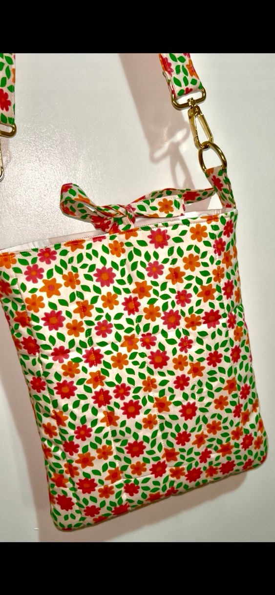 Çiçek Desenli Fermuarlı Bohem Kadın Çantası - Görsel 2