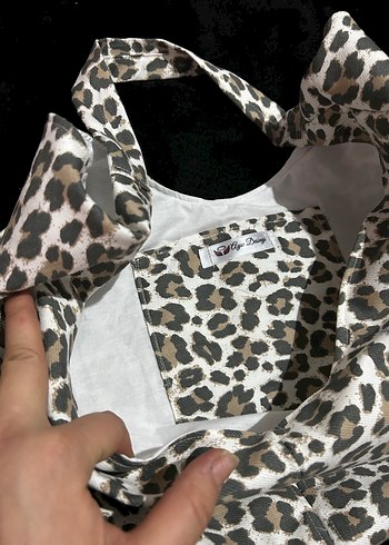 Kürk Detaylı Leopar Desenli Kadın Çanta - Görsel 5