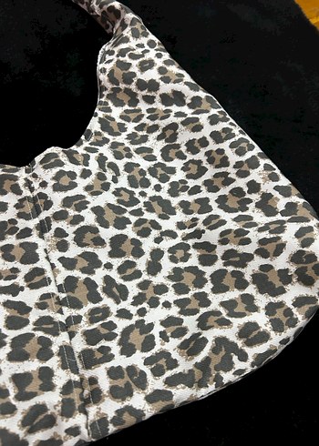 Kürk Detaylı Leopar Desenli Kadın Çanta - Görsel 3