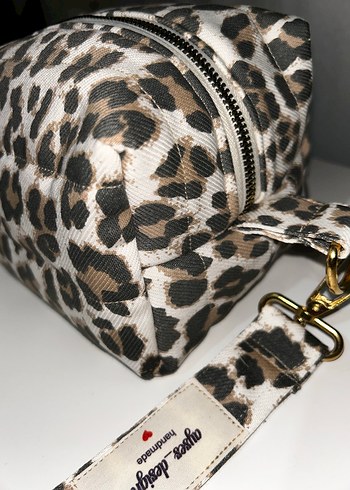 Tokalı Leopar Desenli Kadın Çanta - Görsel 3