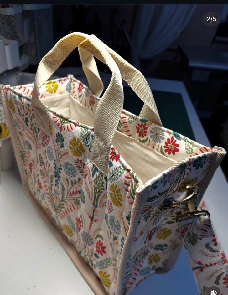 Çiçek Desenli Bohem Kadın Çantası - Görsel 2