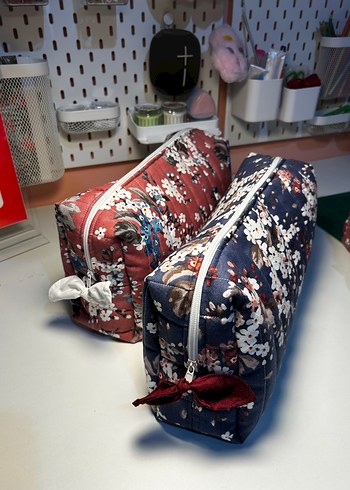 Çiçek Desenli Fermuarlı Bohem saç şekillendirici başlık bölmeli - Görsel 3