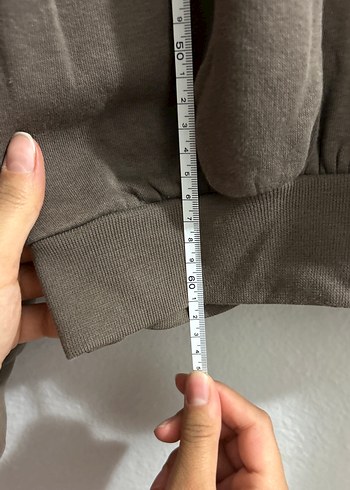 m Beden kahverengi Renk Kadın Kahverengi Kapüşonlu Sweatshirt