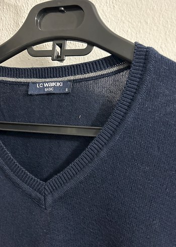 LC Waikiki Lacivert V Yakalı Erkek Keten Kazak