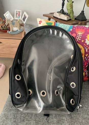 Şeffaf Ön Paneliyle Siyah Taşıma Çantası - Görsel 4