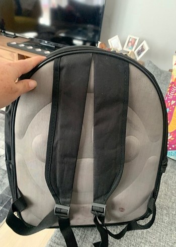 Şeffaf Ön Paneliyle Siyah Taşıma Çantası - Görsel 2