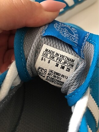38 Beden mavi Renk Adidas ayakkabı
