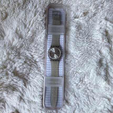 Beden gri Renk Orijinal Swatch Marka Gümüş Kadın Saat