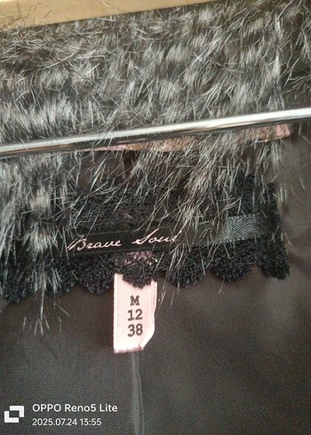 Brunello Cucinelli Gri Kürklü Zebra Desenli Kadın Yelek