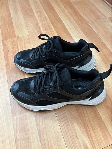 39 Beden siyah Renk Deri sneaker