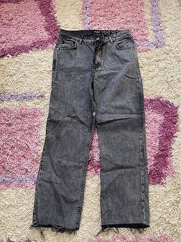 Gri straight jean
