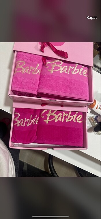 Diğer Barbie Havlu Seti 3 Adet
