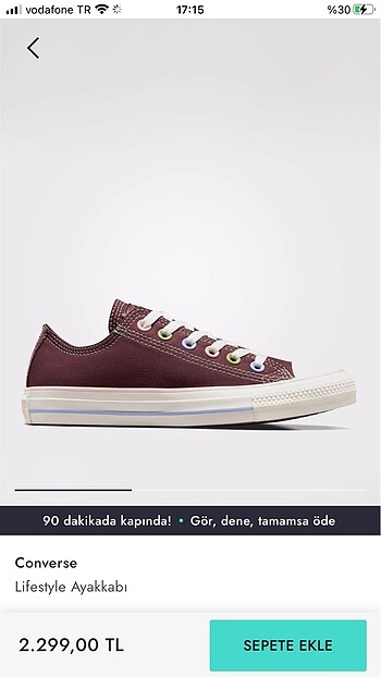 Converse Chuch Taylor All Star Mixed Material Kadın Sneaker