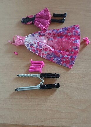 Barbie kuaför seti ve kiyafet