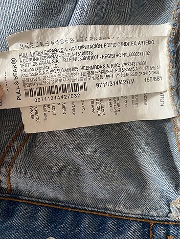 m Beden lacivert Renk Pull&Bear kot ceket
