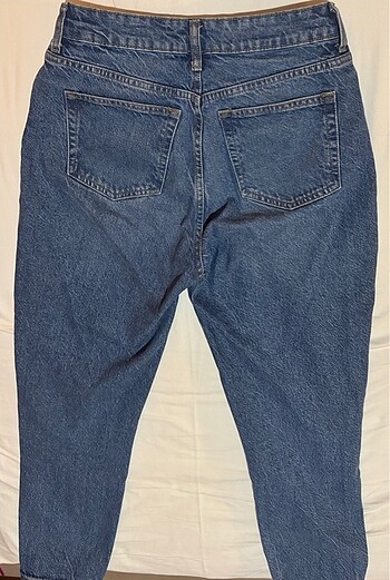 38 Beden mavi Renk H&M Mom Jean Mavi Indigo
